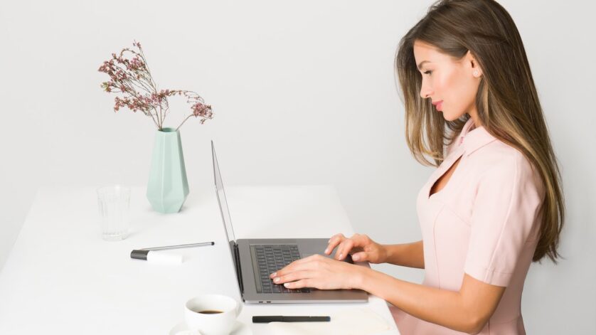 Student on laptop