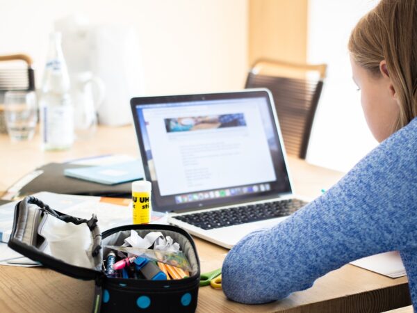 Student on laptop